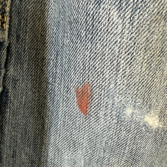 Cinch Relaxed Fit Distressed Blue Jeans Hand distressed - Picture 3 of 5